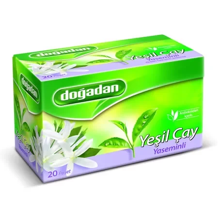 Doğadan Yeşil Çay Yaseminli (20 li Paket) ürün görseli 1