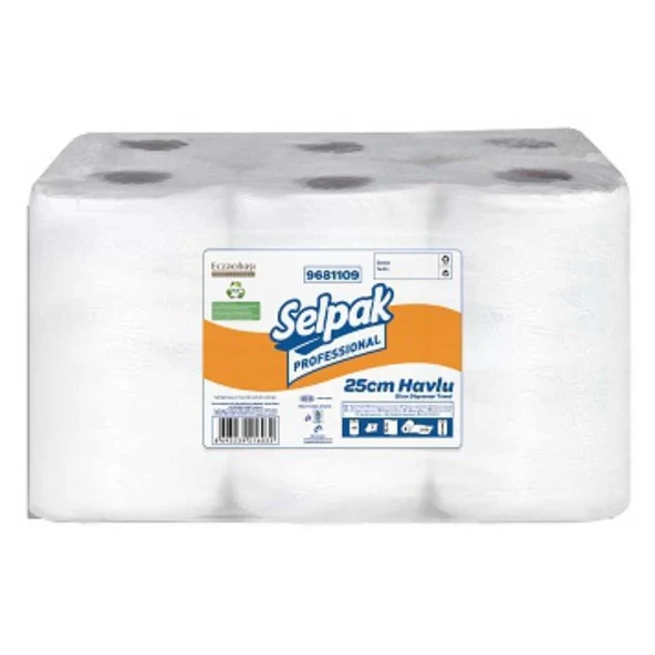 Selpak 25cm Hareketli Makine Havlusu (175 Metre - 6 lı Koli) ürün görseli 1