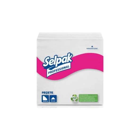 Selpak Profesyonel Peçete (33 x 33 cm - 100 lü Paket) ürün görseli 1