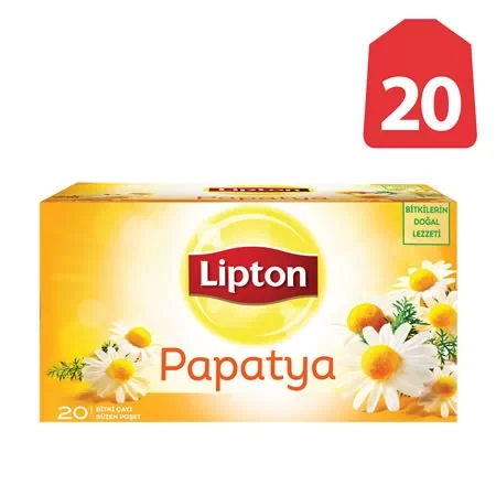 Lipton Papatya Bitki Çayı (20 li Paket) ürün görseli 1