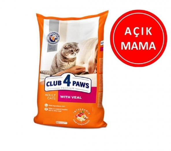 Club4Paws Premium Adult Dana Etli Yetişkin Kedi Maması 1 Kg AÇIK ürün görseli 1