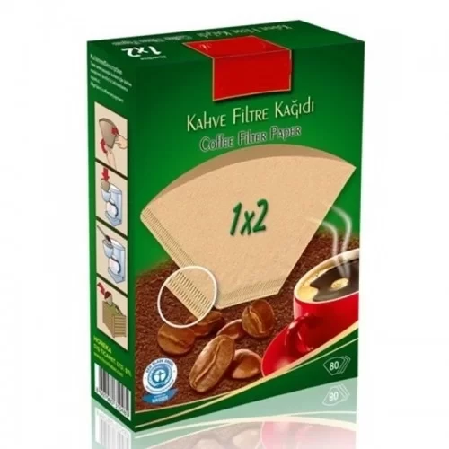 Brawi 1x2 Kahve Filtre Kağıdı (80 Adet) ürün görseli 1