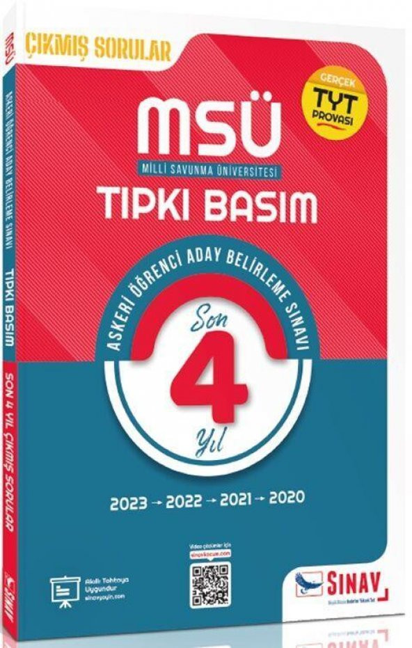 MSÜ Tıpkı Basım Son 4 Yıl Çıkmış Çözümlü Sorular 2020 - 2023 Sınav Yayınları ürün görseli 1