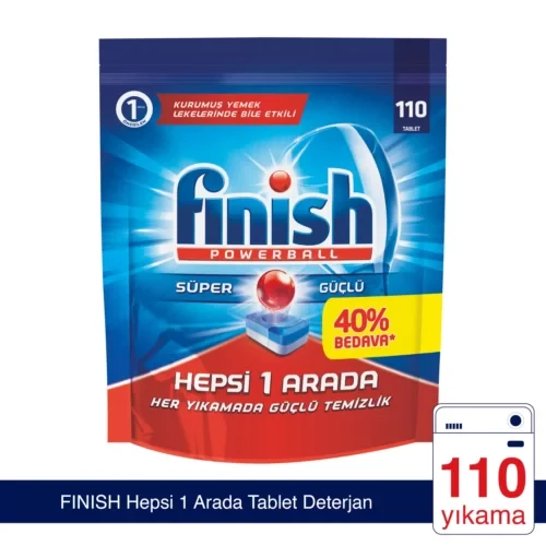 Finish Hepsi Bir Arada 100 lü Bulaşık Makinesi Tablet Deterjanı ürün görseli 1