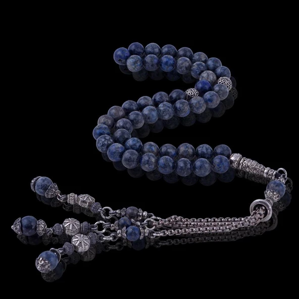 T-0848 Lapis Lazuli Taşı Tesbih - Resim 3
