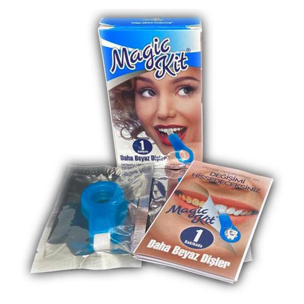 Magic Kit Diş Lekesi Temizleyici Diş Beyazlatıcı +5 Yedek Silgi ürün görseli 1