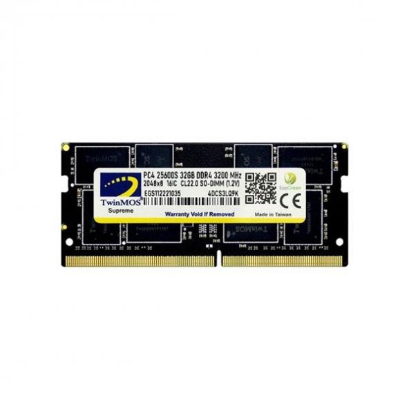 Twinmos MDD432GB3200N 32 GB DDR4 3200 MHz CL22 Ram ürün görseli 1