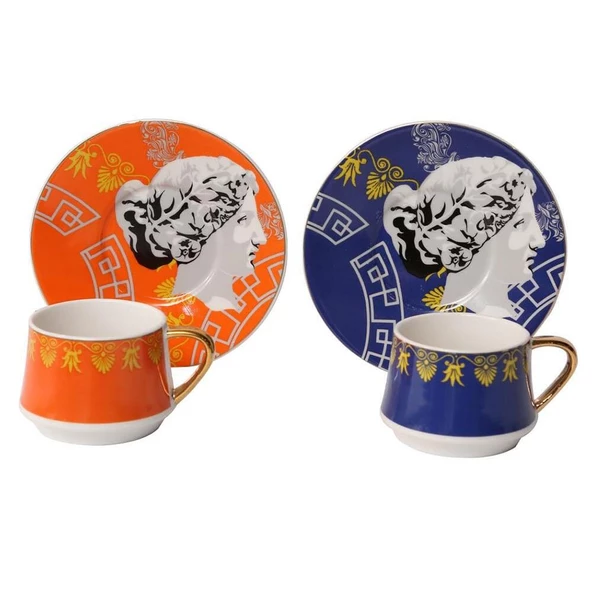 Lucky Art Mirth Bone 6Lı Kahve Fincanı ürün görseli 1