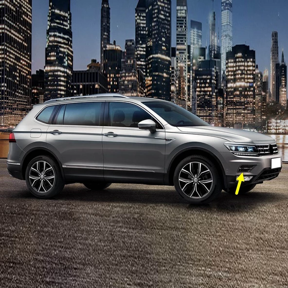 VW Tiguan 2016-2020 Ön Tampon Sağ Süs Kapağı Sensörlü Kromlu 5NA854662 ürün görseli 1