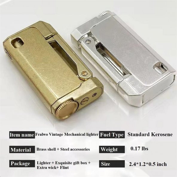 Retro Benzinli Bcz474 Muhtar Çakmağı Otantik Sarı ürün görseli 1