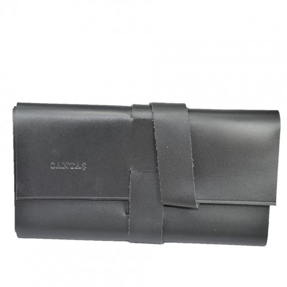 Hakiki Deri  Organizer Large Rulo Siyah - Resim 5