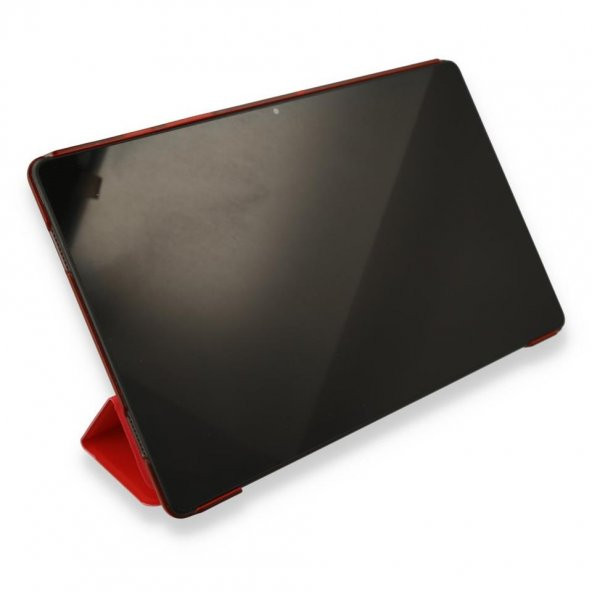 iPad 2 9.7 Kılıf Tablet Smart Kılıf Kırmızı - Resim 4