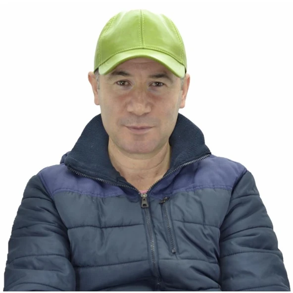 Ayarlanabilir Deri Şapka Yeşil - Resim 2