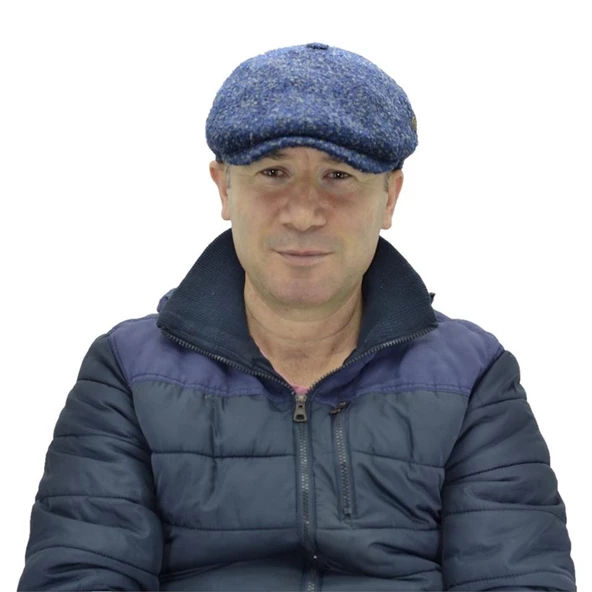 Peaky Blinders İngiliz Model Yün Kasket Lacivert ürün görseli 1
