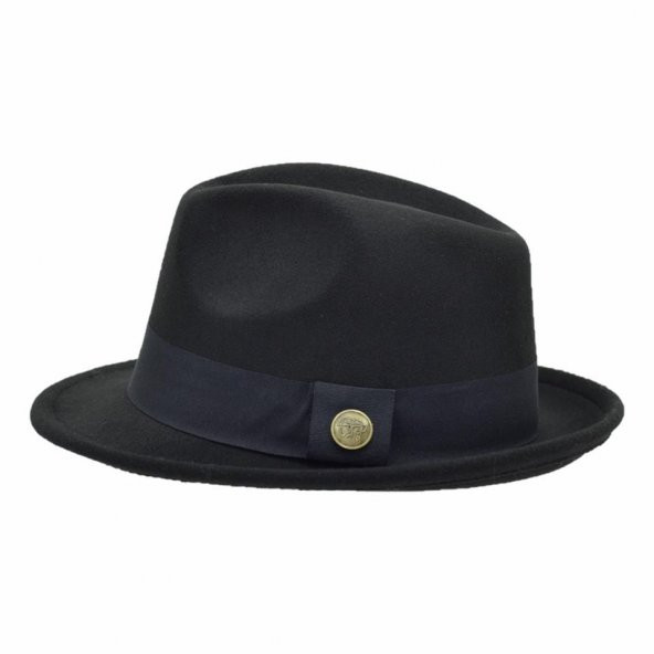 Fötr Fedora Şapka Panama Kasket Siyah - Resim 3