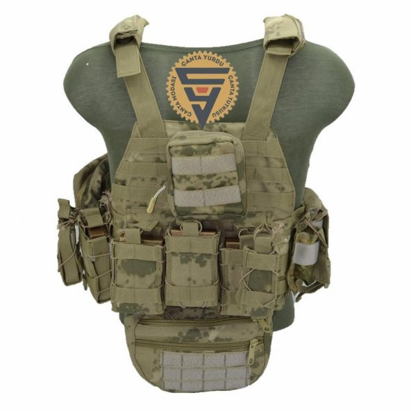 Multifonksiyonel Cordura Askeri Taktik Yelek Jand Kamuflaj ürün görseli 1