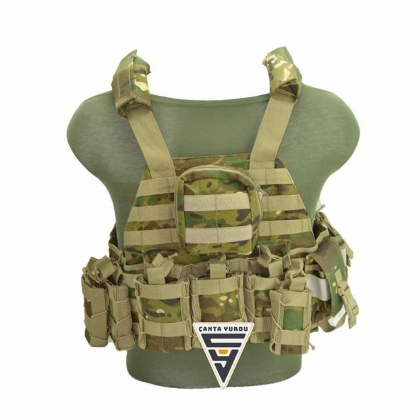 Special Cordura Askeri Taktik Yelek Kamuflaj ürün görseli 1