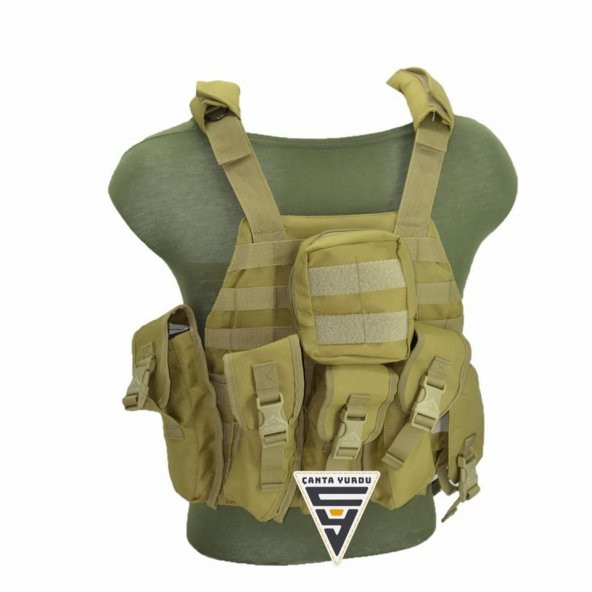 Ak47 Cordura Askeri Taktik Yelek Bej ürün görseli 1