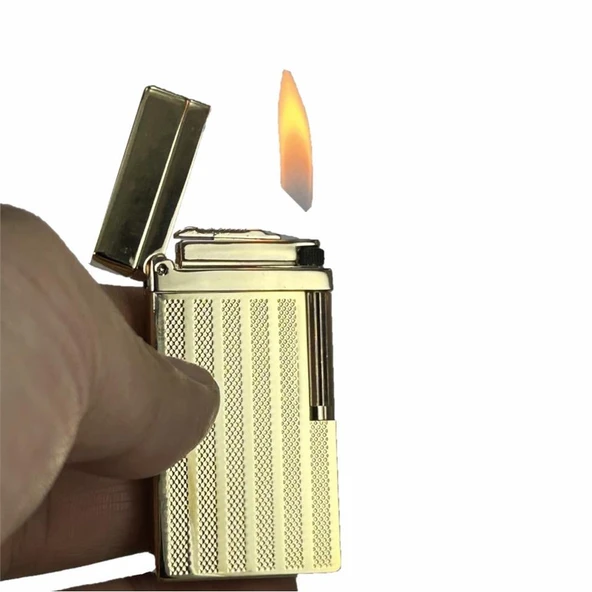 Dupont Tarz Yandan Çarklı Metal Çakmak Altın ürün görseli 1