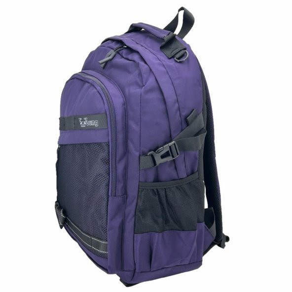 Young 51539 Okul Sırt Çantası Mor - Resim 3