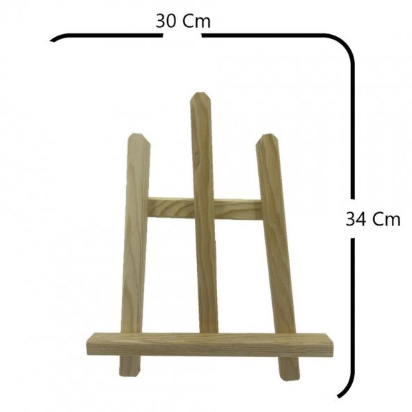 Mini Boy Ahşap Masaüstü Stand Şovale 34 Cm - Resim 5