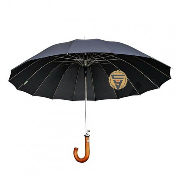 Snotline Lüx 16 Telli Protokol Vale Baston Şemsiye Siyah 41G 105 Cm Cap ürün görseli 1