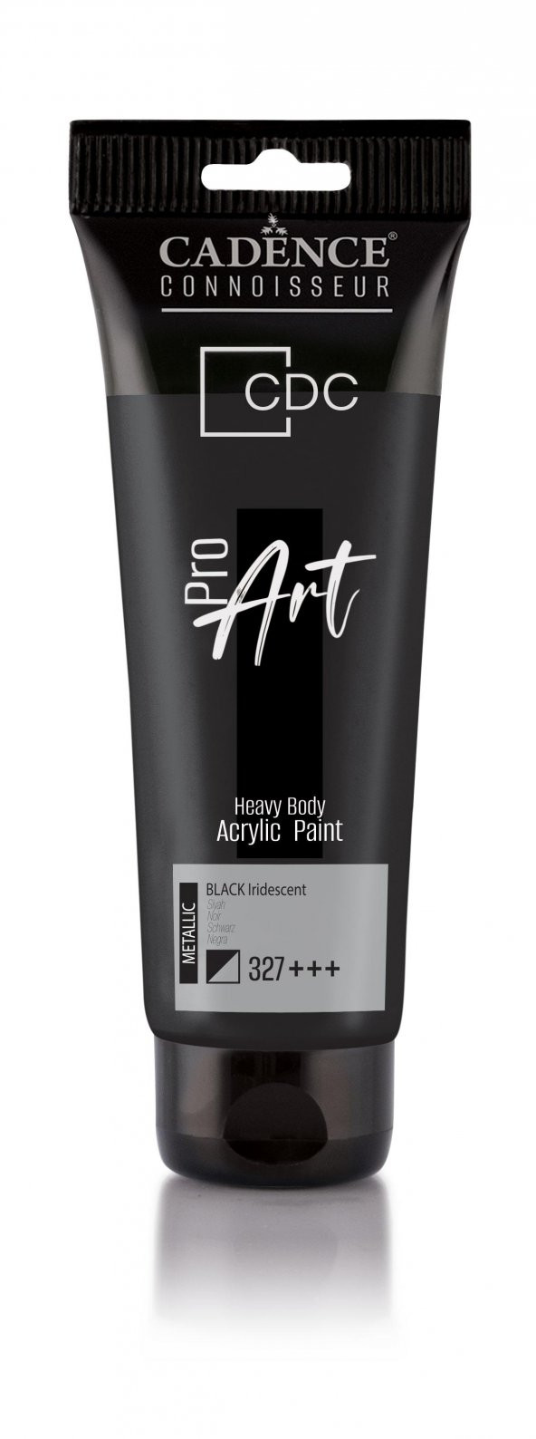 PROART HEAVY BODY METALİK  AKRİLİK BOYA PRM-327 SİYAH 120ML ürün görseli 1