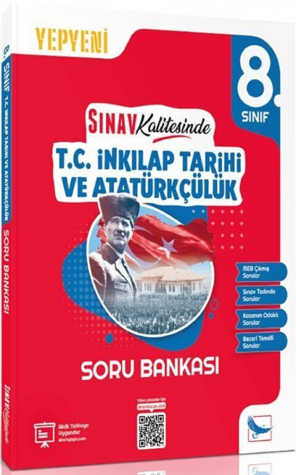 8. Sınıf T.C. İnkılap Tarihi ve Atatürkçülük Sınav Kalitesinde Soru Bankası Sınav Yayınları ürün görseli 1