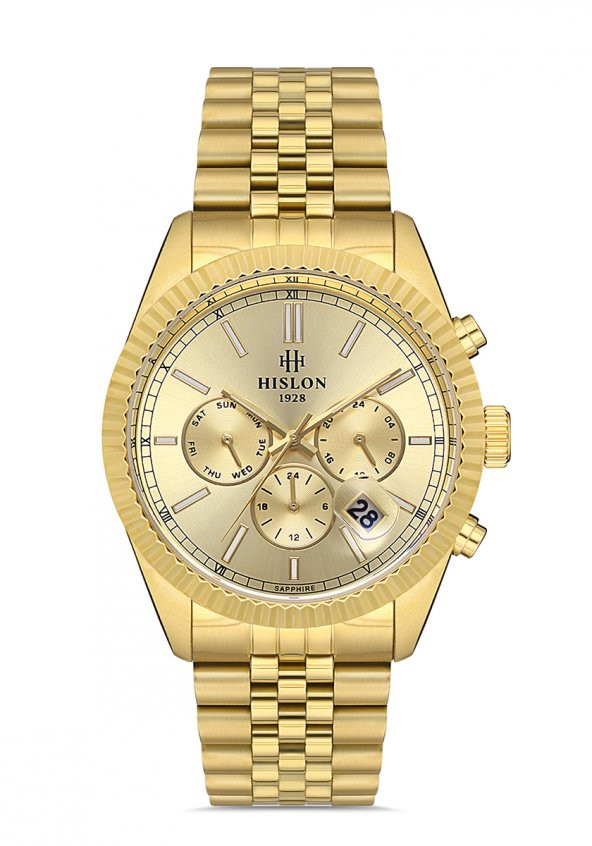 Hislon Men's Date DT117G-08SG ürün görseli 1