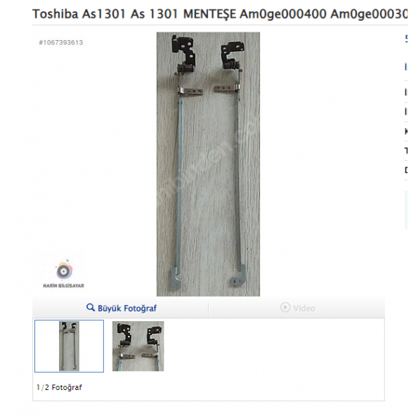 Toshiba As1301 As 1301 MENTEŞE Am0ge000400 Am0ge000300 ürün görseli 1
