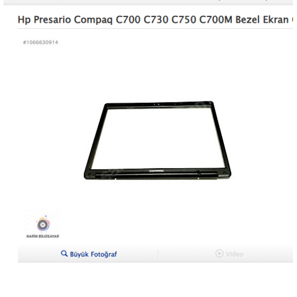 Hp Presario Compaq C700 C730 C750 C700M Bezel Ekran Ön Çerçeve ürün görseli 1