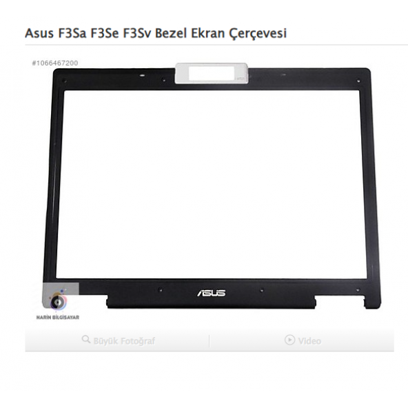 Asus F3Sa F3Se F3Sv Bezel Ekran Çerçevesi ürün görseli 1