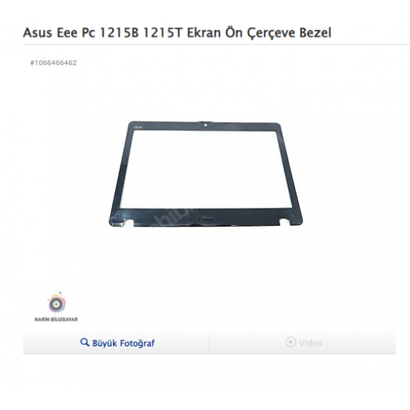 Asus Eee Pc 1215B 1215T Ekran Ön Çerçeve Bezel ürün görseli 1