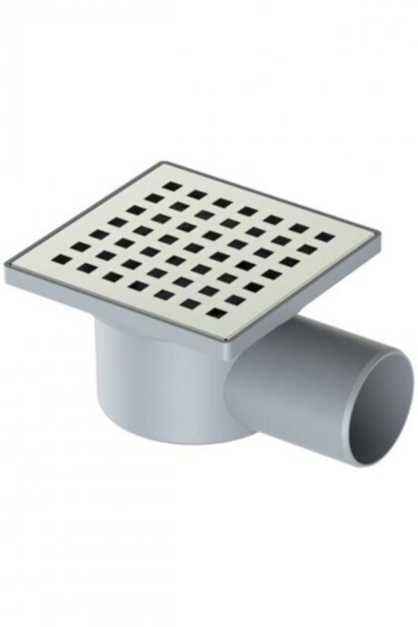 Krom Yer Süzgeci 10x10x50 Krom Yer Süzeci Yandan Çıkışlı ürün görseli 1
