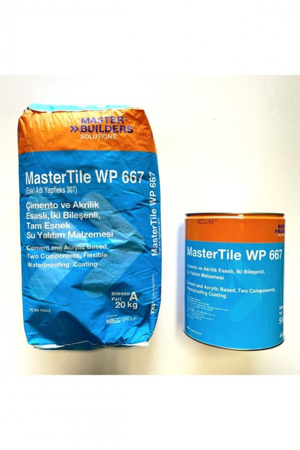 Sika MasterTile WP 667 Yarı Elastik Su Yalıtım Malzemesi 25Kg Set ürün görseli 1