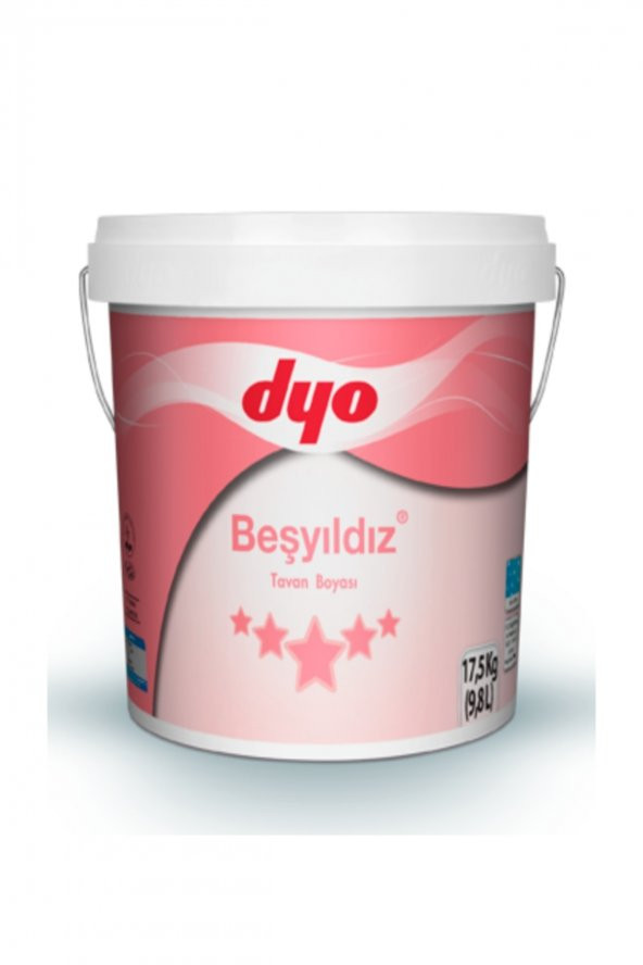 Dyo Beşyıldız Tavan Boyası 3,5Kg Beyaz ürün görseli 1