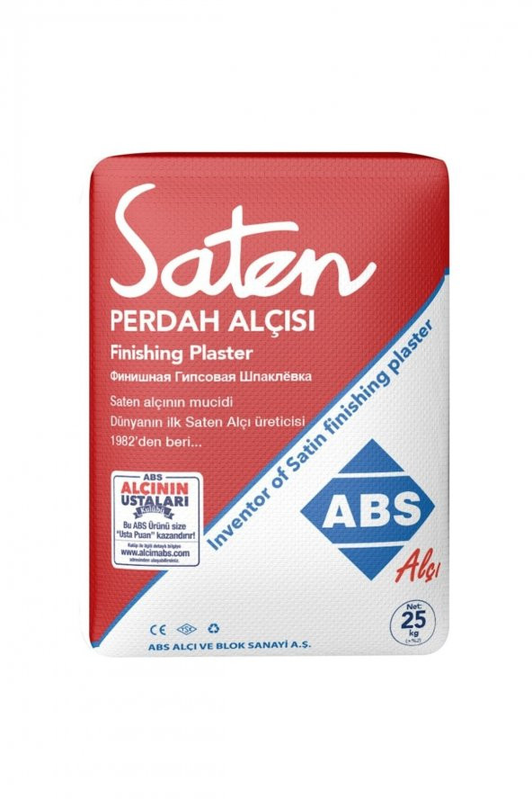 Abs Saten Alçı 5 Kg ürün görseli 1