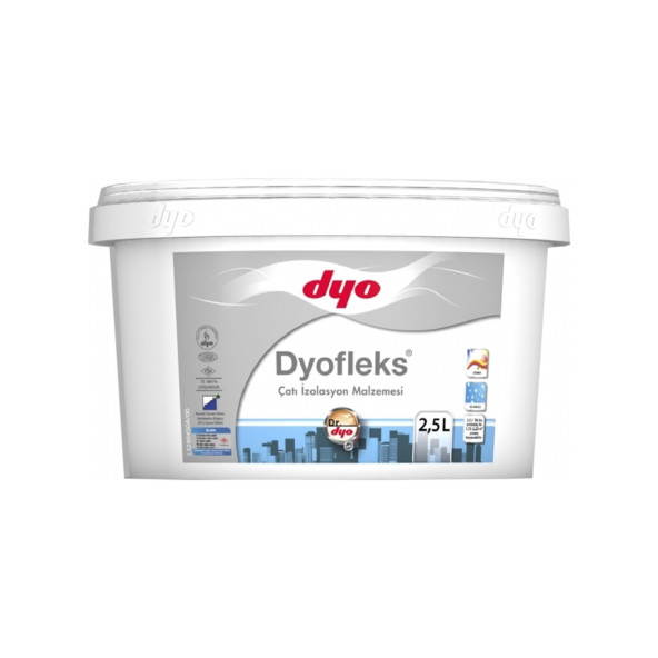 DYO DYOFLEX 2.5 Lt Beyaz Çatı İzolasyon Malzemesi ürün görseli 1
