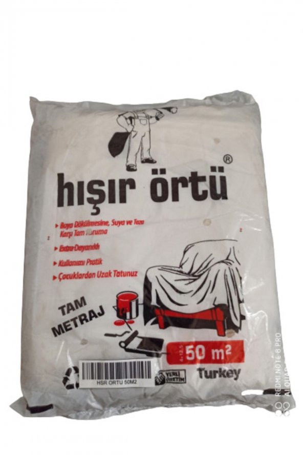 Hışır Örtü 50Mt2 Pratik Örtü Ev Boya Temizlik Örtüsü ürün görseli 1
