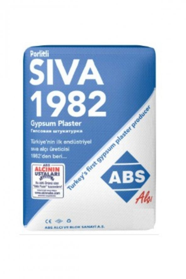 Abs Sıva Alçı Kaba Alçı 2 Kg.( Açık Alçı Olarak Gönderilir, Orijinal torbası 35Kgdur) ürün görseli 1