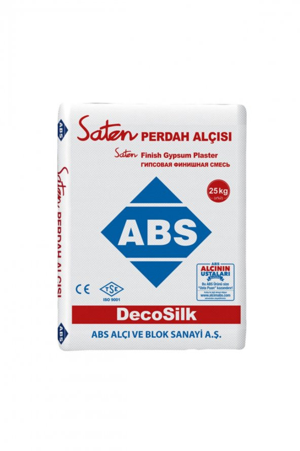 Abs Saten Alçı Perdah Alçısı 20 Kg ürün görseli 1