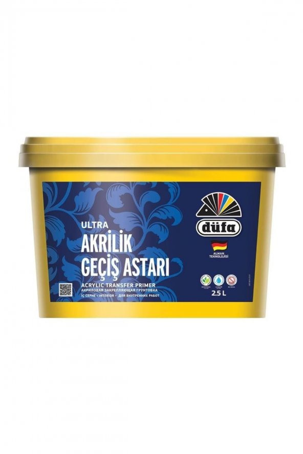 Düfa Iç Cephe Ultra Akrilik Geçiş Astarı 2.5 Litre ürün görseli 1