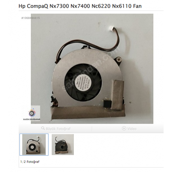 Hp CompaQ Nx7300 Nx7400 Nc6220 Nx6110 Fan ürün görseli 1