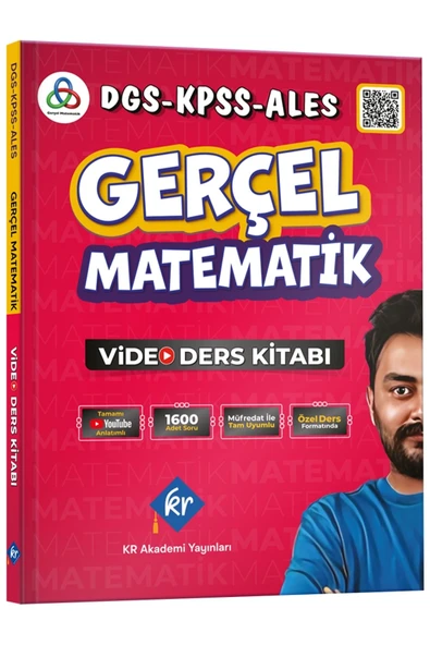Gerçel Matematik Dgs Kpss Ales Video Ders Kitabı ürün görseli 1