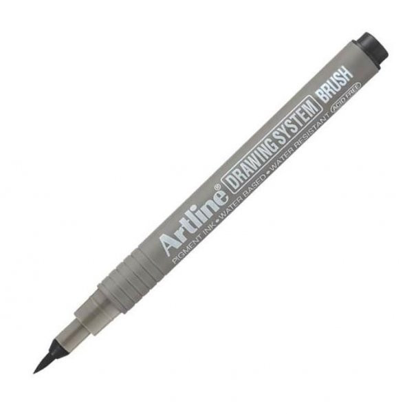Artline Teknik Çizim Kalemi Fırça Uçlu Siyah ürün görseli 1