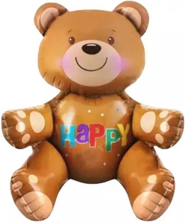 Oturan Ayı Folyo Balon 77x70 cm ürün görseli 1