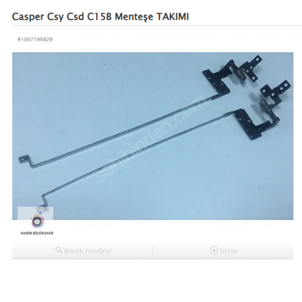 Casper Csy Csd C15B Menteşe TAKIMI ürün görseli 1