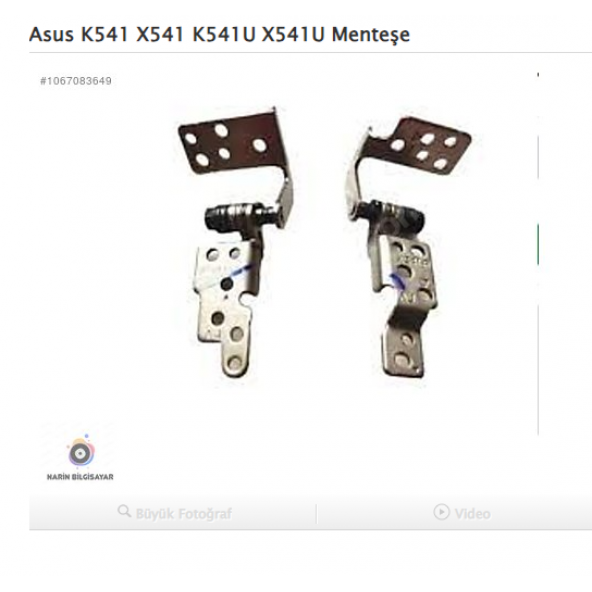 Asus K541 X541 K541U X541U X541UV Menteşe ürün görseli 1