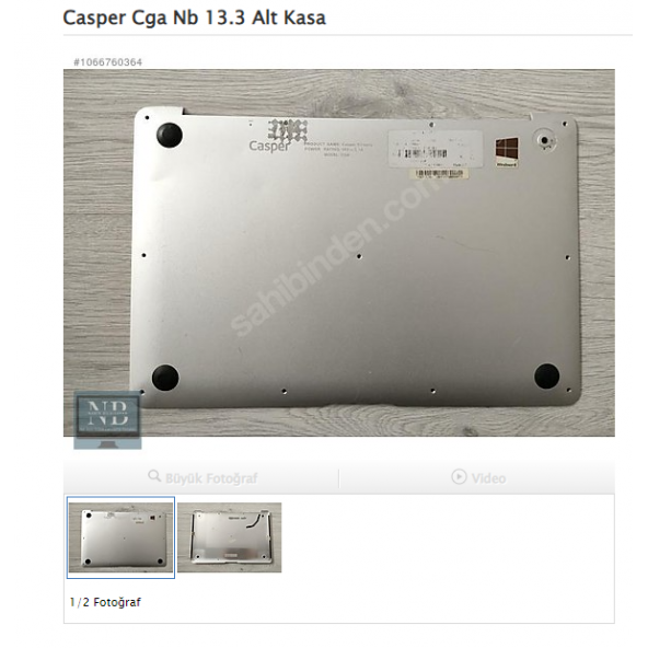 Casper Cga Nb 13.3 Alt Kasa ürün görseli 1