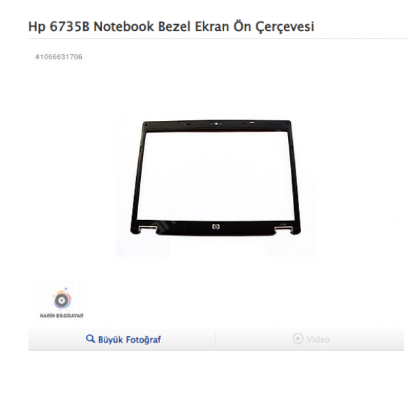 Hp 6735B Notebook Bezel Ekran Ön Çerçevesi ürün görseli 1